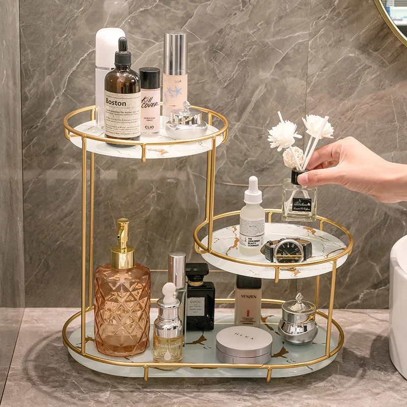 Luxury Skincare Dupes - Light Luxury Countertop Rack Wrought Iron